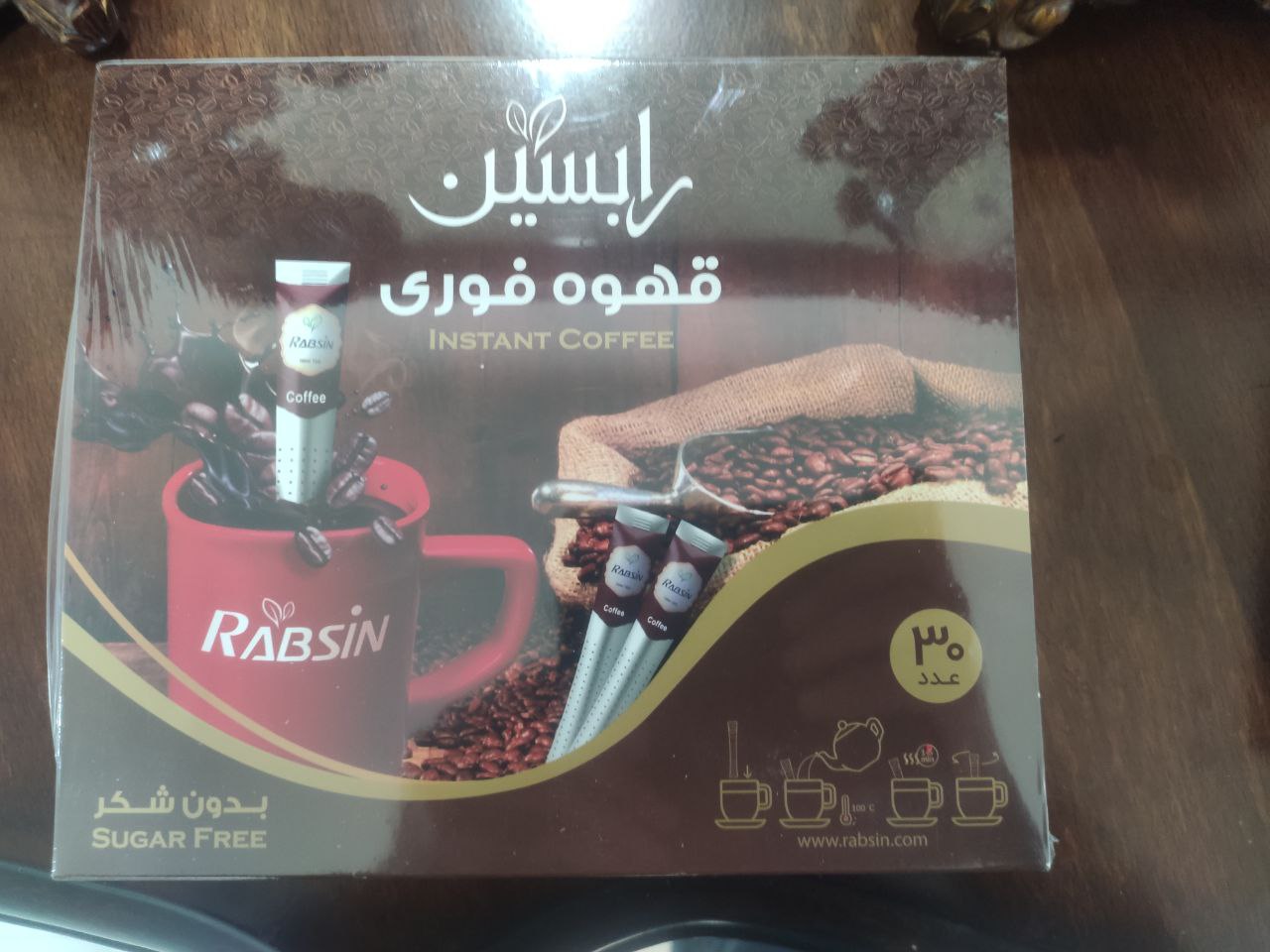 تصویر از قهوه فوری رابسین 30 تایی