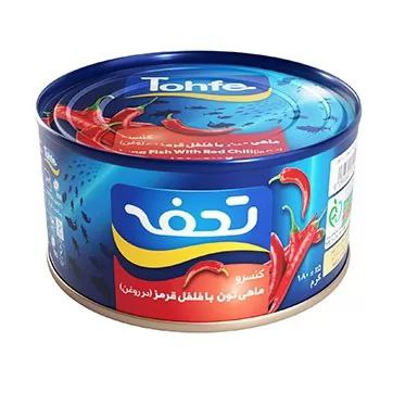 تصویر از تن تحفه  ماهی هور۱۸۰گرمی فلفلی